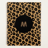 Leopard Wild ANIMAL PRINT + Monogram Planner (Voorkant)
