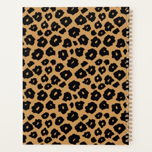Leopard Wild ANIMAL PRINT + Monogram Planner (Achterkant)