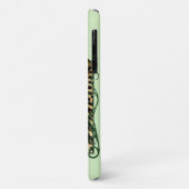 Leopard Wild Cat Groene Henna Case-Mate iPhone Case (Achterkant/links)