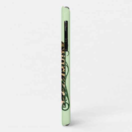 Leopard Wild Cat Groene Henna Case-Mate iPhone Case (Achterkant/links)