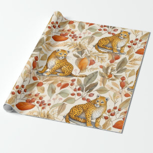  Leopard Wild Cat Natuur Dierlijke Fauna Cadeaupapier