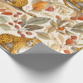  Leopard Wild Cat Natuur Dierlijke Fauna Cadeaupapier (Hoek)