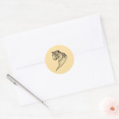 Leopard - Wild Elegance Ronde Sticker (Envelop)