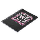 Leopard Wild Me Black en Hot Pink Design Notitieboek (Linkerzijde)
