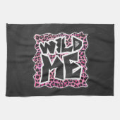 Leopard Wild Me Black en Hot Pink Design Theedoek (Horizontaal)