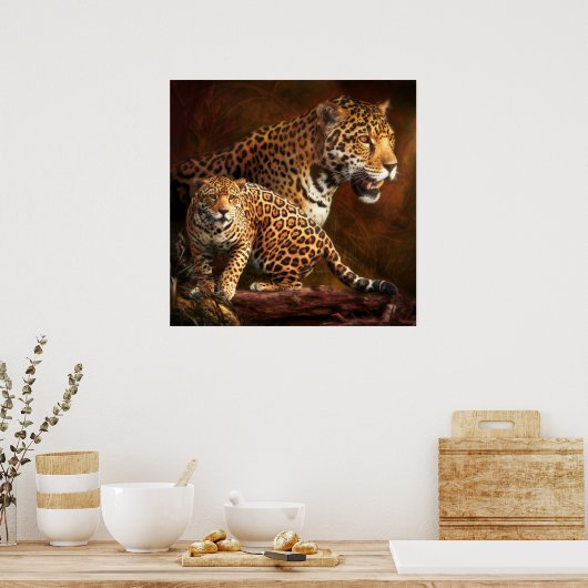 LEOPARD "WILD NACHT" POSTER (Keuken)