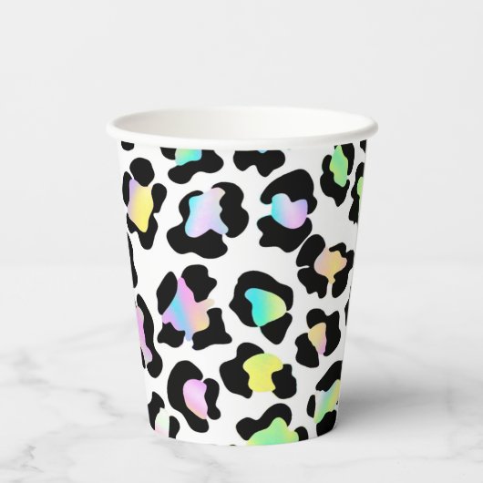 Leopard Wild Party Paper cup Papieren Bekers (Achterkant)