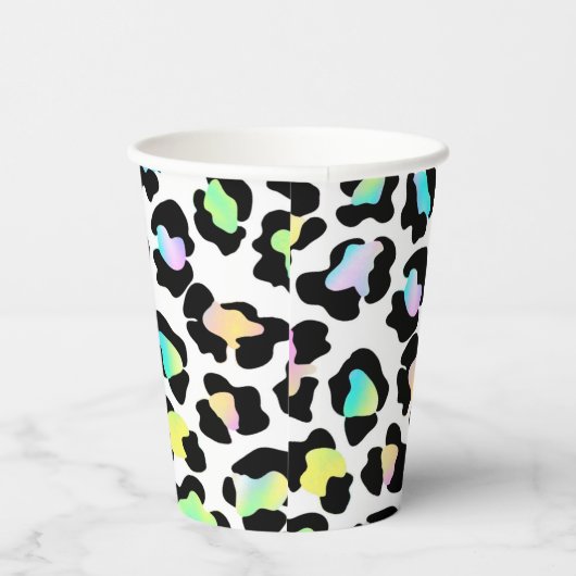 Leopard Wild Party Paper cup Papieren Bekers (Rechts)