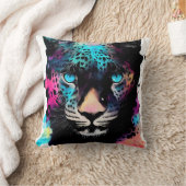Leopard Wilde Natuur Dierlijke Kleur Kunst Schilde Kussen (Deken)