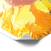 Leopard Wilde Natuur Dierlijke Kleur Kunst Schilde Poster (Hoek)