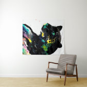 Leopard Wilde Natuur Dierlijke Kleur Kunst Schilde Wandkleed (In Situ (horizontaal))