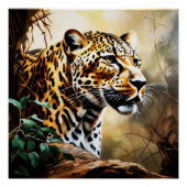 Leopard wildlife perfect poster (Voorkant)