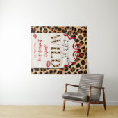 Leopard Wildly in Love Bachelorette Weekend Wandkleed (In Situ (horizontaal))