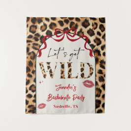 Leopard Wildly in Love Bachelorette Weekend Wandkleed