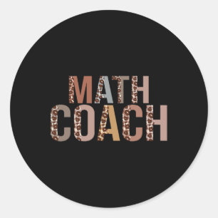 Leopard Wiskunde Coach levert plezier terug naar s Ronde Sticker