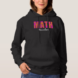 Leopard-Wiskunde Leerlingendienst Terug naar schoo Hoodie