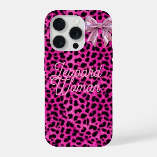 Leopard Woman phone case  iPhone Hoesje (Achterkant)