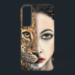 Leopard Woman Samsung Galaxy Hoesje<br><div class="desc">Leopard Girl - Emotie - Oorspronkelijke gemIGNeerde schilderkunst - Kies / voeg uw unieke tekst / naam / kleur toe - maak uw speciale cadeautje - vergroot en verwijder of verwijder elementen / tekst met aanpassingsgereedschap! Het schilderen en het Ontwerp door MIGNED. Zie mijn andere projecten/schilderijen. Je kunt ook mijn...</div>