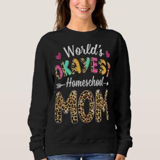Leopard World's Okayest Homeschool Moeder Thee Trui