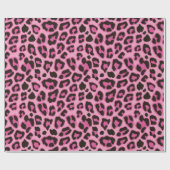 Leopard Wrapping Paper Roze Cadeaupapier (Vlak)