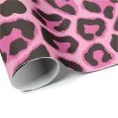 Leopard Wrapping Paper Roze Cadeaupapier (Rol Hoek)