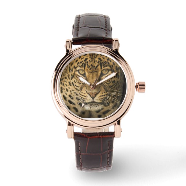 LEOPARD WRIST WATCH HORLOGE (Voorkant)
