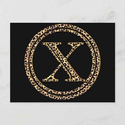 Leopard X Briefkaart (Voorkant)