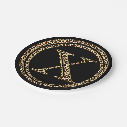 Leopard X Papieren Bordje (Gekanteld)