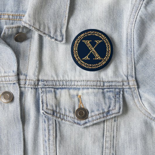 Leopard X Ronde Button 5,7 Cm (In situ)