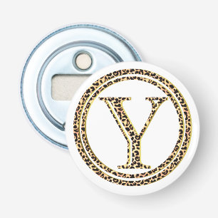 Leopard Y Button Flesopener