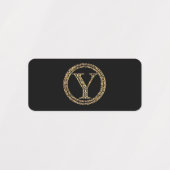 Leopard Y Labels (Design 2)