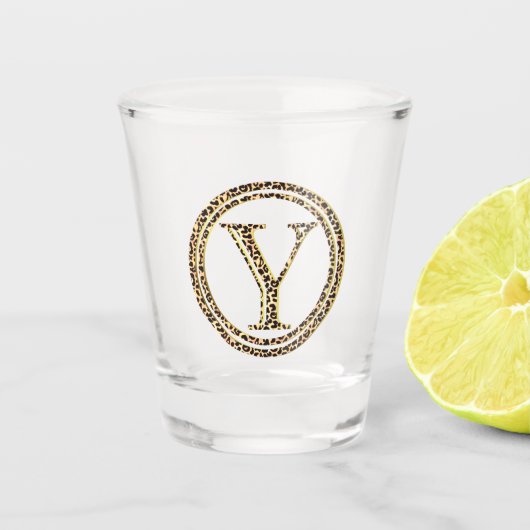 Leopard Y Shot Glas (Voorkant)