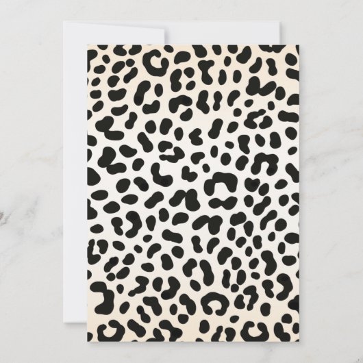 Leopard Young Wild Drie verjaardag Kaart (Achterkant)