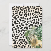 Leopard Young Wild en Three Safari Birthday Kaart (Achterkant)
