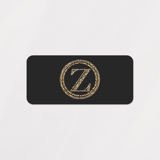 Leopard Z Labels (Design 1)