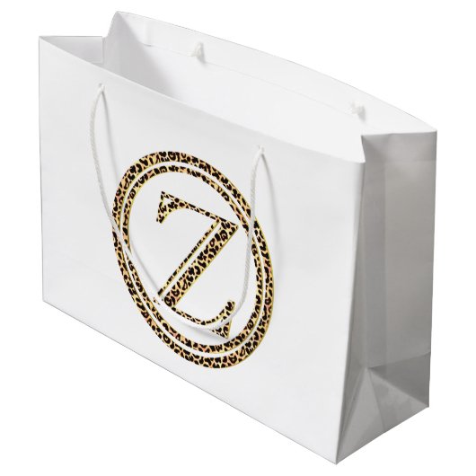 Leopard Z Large Cadeautasje (Achterkant Gekanteld)