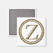 Leopard Z Magneet (Voorkant / Achterkant)