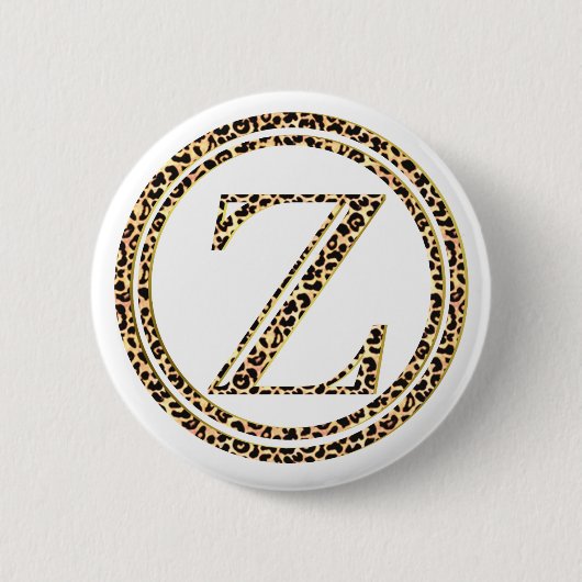 Leopard Z Ronde Button 5,7 Cm (Voorkant)