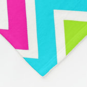 Leopard Zebra Chevron Birthday Fleece Deken (Hoek)