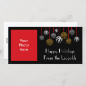 Leopard Zebra Feestdagenkaart (Voorkant / Achterkant)