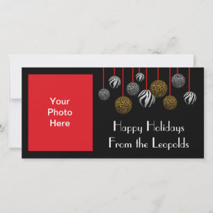 Leopard Zebra Feestdagenkaart
