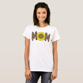 leopard zegde mam sunflower mam cadeaus t-shirt (Voorkant volledig)