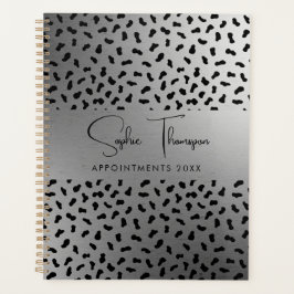 Leopard zilver nieuwjaar planner