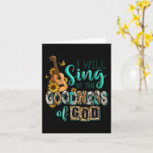 Leopard zonnebloem Christelijk Ik zal zingen van G Kaart (Gele Bloem)