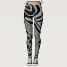 Leopard zwart en grijs