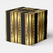 Leopard Zwart Goud Bachelorette Party Favor Box 2 Bedankdoosjes (Achterkant)