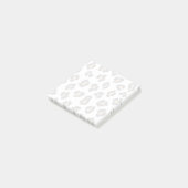 Leopard zwart Sinaasappel Wild Animal huidpatroon Post-it® Notes (Schuin)