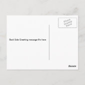 Leopard, zwarte fase briefkaart (Achterkant)