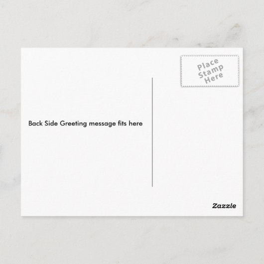 Leopard, zwarte fase briefkaart (Achterkant)