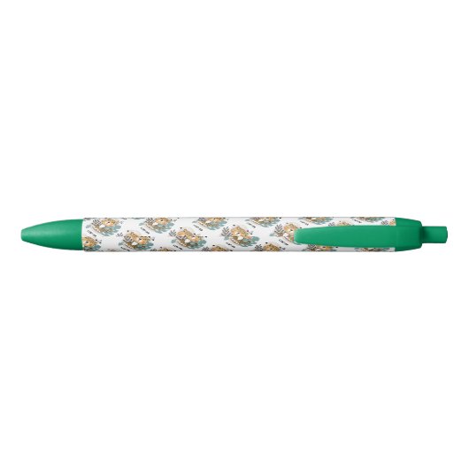 Leopard Zwarte Inkt Pen (Achterkant)